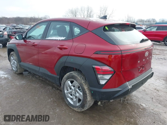 2024 Hyundai Kona SE with VIN KM8HACAB5RU127667, listed as a IAAI auction lot 41575437 with 12,654 mi miles and . Bid and sale history available at DreamBid. Image 3.