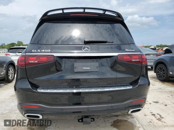 2024 Mercedes-Benz GLS 450 with VIN 4JGFF5KE7RB171680, listed as a Copart auction lot 62103174 with 845 mi miles and Non Repairable. Bid and sale history available at DreamBid. Image 6.