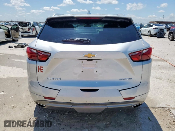 2019 Chevrolet Blazer Premier with VIN 3GNKBFRS4KS621836, listed as a Copart auction lot 54192215 with 107,979 mi miles and Clean title. Bid and sale history available at DreamBid. Image 6.