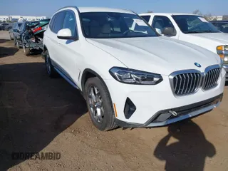 2024 BMW X3 sDrive30i with VIN 5UX43DP04R9W49345, listed as a IAAI auction lot 40539213 with 5,522 mi miles and . Bid and sale history available at DreamBid. Image 1.