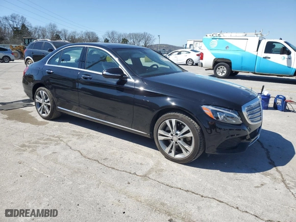 2015 Mercedes-Benz C-Class C 300 with VIN 55SWF4JB7FU045705, listed as a Copart auction lot 50274925 with 71,497 mi miles and Salvage Title. Bid and sale history available at carsss.com. Image 4.
