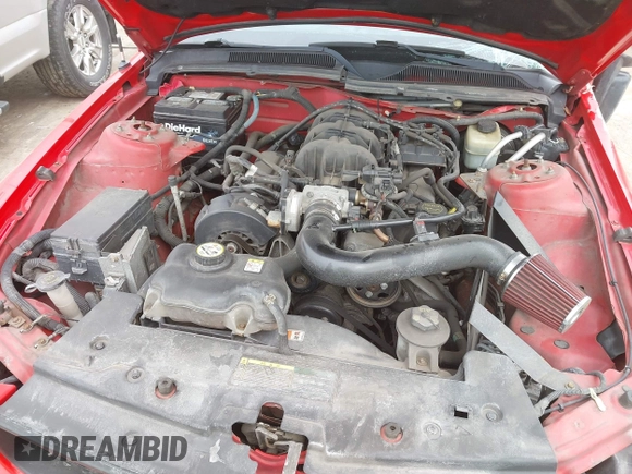 2005 Ford Mustang Deluxe with VIN 1ZVFT80N755161724, listed as a IAAI auction lot 41994894 with 104,917 mi miles. Bid and sale history available at carsss.com. Image 10.