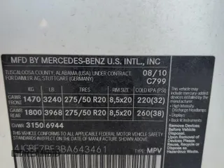 2011 Mercedes-Benz GL-Class GL 450 with VIN 4JGBF7BE3BA643461, listed as a Copart auction lot 75980524 with 207,842 mi miles and Salvage Title. Bid and sale history available at carsss.com. Image 14.
