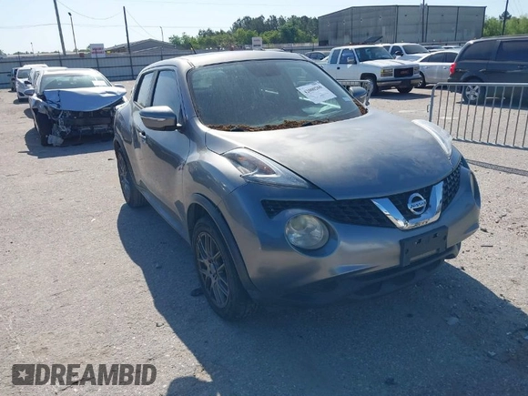 2015 Nissan Juke SV with VIN JN8AF5MR6FT512575, listed as a IAAI auction lot 42000260 with 160,588 mi miles. Bid and sale history available at carsss.com. Image 1.