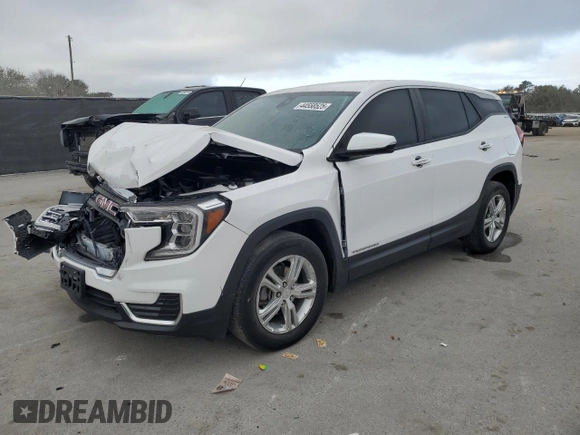 2022 GMC Terrain SLE with VIN 3GKALMEV7NL146692, listed as a Copart auction lot 44558525 with 149,879 mi miles and Clean Title. Bid and sale history available at carsss.com. Image 1.