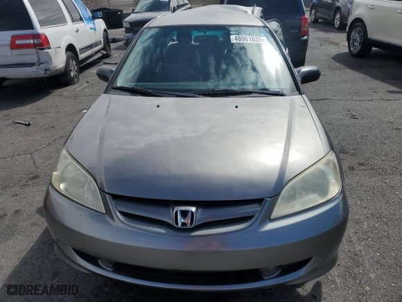 2005 Honda Civic Sdn LX with VIN 2HGES155X5H633751, listed as a Copart auction lot 48961035 with 224,759 mi miles and Salvage Title. Bid and sale history available at carsss.com. Image 5.