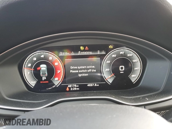 2021 Audi SQ5 Premium Plus with VIN WA1B4AFY6M2035470, listed as a Copart auction lot 46817975 with 48,178 mi miles and Salvage Title. Bid and sale history available at carsss.com. Image 9.
