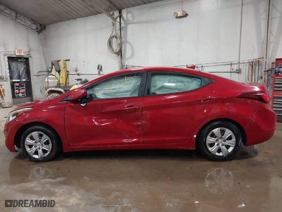 2016 Hyundai Elantra SE with VIN KMHDH4AE9GU573652, listed as a IAAI auction lot 41652780 with 124,897 mi miles. Bid and sale history available at carsss.com. Image 14.