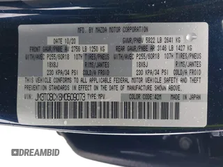 2021 Mazda CX-9 Touring with VIN JM3TCBCY8M0509073, listed as a IAAI auction lot 41563640 with 38,779 mi miles. Bid and sale history available at carsss.com. Image 9.