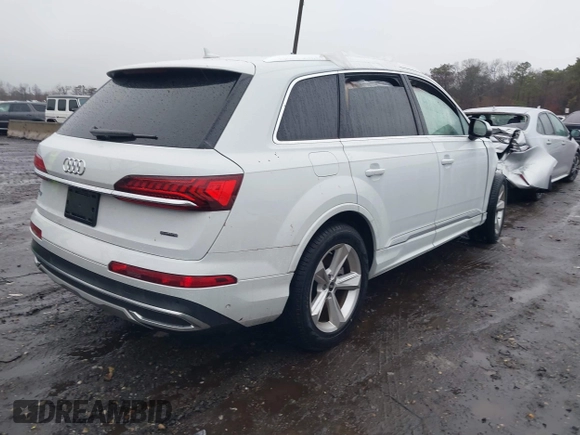 2023 Audi Q7 Premium with VIN WA1ACBF72PD009565, listed as a IAAI auction lot 41022701 with 20,558 mi miles and . Bid and sale history available at DreamBid. Image 4.