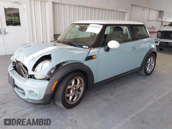 2012 MINI Hardtop with VIN WMWSU3C55CT261047, listed as a IAAI auction lot 42160995 with 123,879 mi miles and . Bid and sale history available at DreamBid. Image 2.