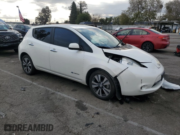 2015 Nissan LEAF SL z VIN 1N4AZ0CP0FC321455, wystawiony jako Copart lot #44955645 z przebiegiem Nie podano mil oraz Szkoda całkowita • Salvage title. Historia ofert i sprzedaży dostępna na DreamBid. Obrazek 4.