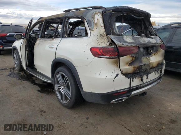 2021 Mercedes-Benz GLS with VIN 4JGFF5KE2MA446015, listed as a Copart auction lot 63478542 with Not Provided miles and Salvage Title. Bid and sale history available at carsss.com. Image 3.