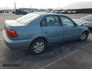 2000 Honda Civic EX with VIN 2HGEJ8643YH589565, listed as a Copart auction lot 53119425 with 134,068 mi miles and Salvage Title. Bid and sale history available at carsss.com. Image 3.