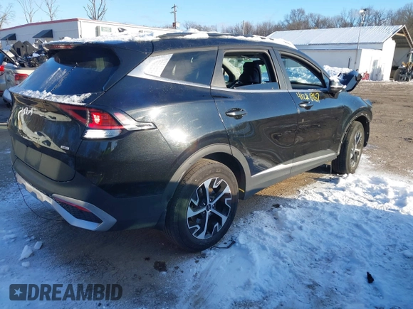 2023 Kia Sportage EX with VIN KNDPVCAG7P7025489, listed as a IAAI auction lot 41226567 with Not Provided miles and . Bid and sale history available at carsss.com. Image 4.
