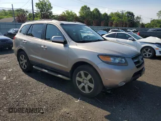 2007 Hyundai Santa Fe SE with VIN 5NMSH13E87H011742, listed as a Copart auction lot 57770685 with 140,047 mi miles and Salvage title. Bid and sale history available at DreamBid. Image 4.