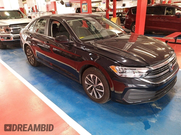 2024 Volkswagen Jetta S z VIN 3VW5M7BU1RM076143, wystawiony jako IAAI lot #42786512 z przebiegiem 30 201 mil mil oraz . Historia ofert i sprzedaży dostępna na DreamBid. Obrazek 40.