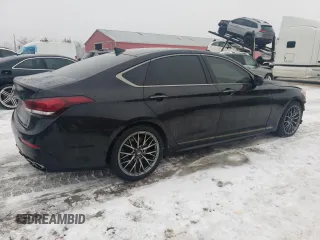 2019 Genesis G80 3.3T Sport with VIN KMHGN4JB0KU285684, listed as a Copart auction lot 42705015 with 104,352 mi miles and Salvage Title. Bid and sale history available at carsss.com. Image 3.