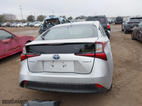 2022 Toyota Prius L Eco with VIN JTDKAMFU9N3185999, listed as a IAAI auction lot 41428106 with 50,798 mi miles. Bid and sale history available at carsss.com. Image 16.