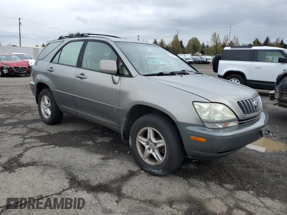 2001 Lexus RX 300 with VIN JTJHF10U810223492, listed as a Copart auction lot 51623115 with 124,459 mi miles and Salvage Title. Bid and sale history available at DreamBid. Image 4.