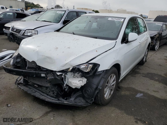 2019 Volkswagen Golf S with VIN 3VWG57AU5KM010966, listed as a Copart auction lot 70234882 with 23,792 mi miles. Bid and sale history available at carsss.com. Image 1.