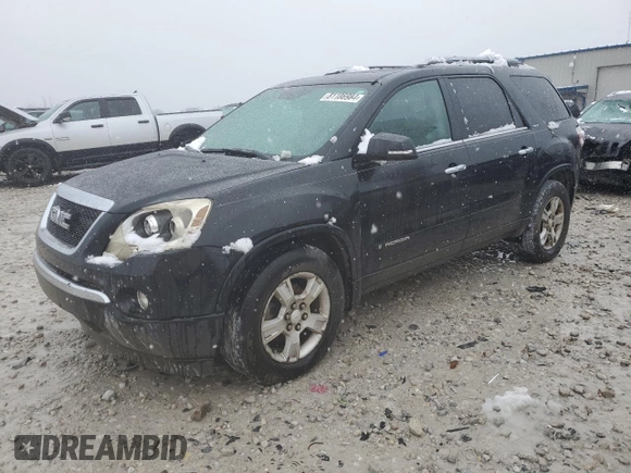 2008 GMC Acadia SLT2 with VIN 1GKEV33778J200031, listed as a Copart auction lot 81186984 with 151,857 mi miles and Salvage Title. Bid and sale history available at DreamBid. Image 1.