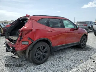 2021 Chevrolet Blazer RS with VIN 3GNKBKRS5MS577440, listed as a Copart auction lot 64374265 with 45,021 mi miles and Non repairable. Bid and sale history available at DreamBid. Image 3.