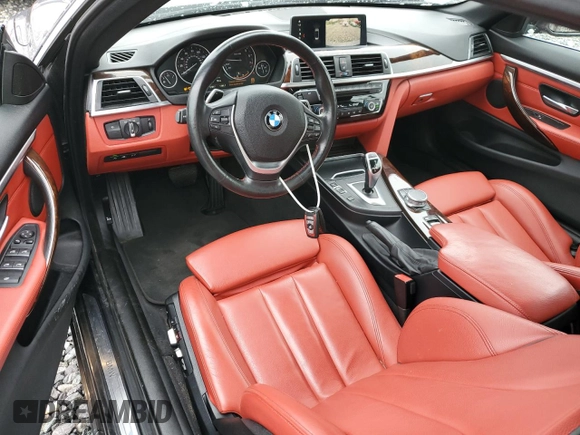 2019 BMW 4 Series 430i xDrive with VIN WBA4Z3C56KEC58481, listed as a Copart auction lot 55330405 with 57,617 mi miles and Salvage title. Bid and sale history available at DreamBid. Image 8.