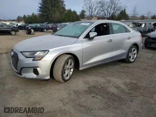 2022 Audi A3 Premium with VIN WAUAUDGY3NA076855, listed as a Copart auction lot 82757344 with 11,146 mi miles and Salvage Title. Bid and sale history available at carsss.com. Image 1.