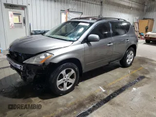 2005 Nissan Murano SL with VIN JN8AZ08W25W443553, listed as a Copart auction lot 87277484 with 197,668 mi miles and Salvage Title. Bid and sale history available at DreamBid. Image 1.