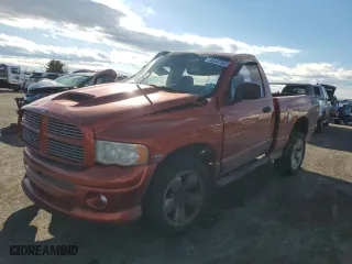 2005 Dodge Ram 1500 SLT with VIN 1D7HU16D35J587809, listed as a Copart auction lot 43447665 with 0 mi miles and Salvage Title. Bid and sale history available at carsss.com. Image 1.