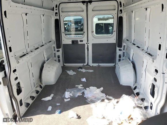 2023 Ram ProMaster Cargo Van with VIN 3C6LRVDG7PE554071, listed as a Copart auction lot 48249165 with 92,425 mi miles and Clean Title. Bid and sale history available at carsss.com. Image 10.