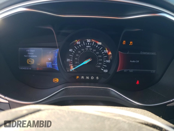 2013 Ford Fusion SE with VIN 3FA6P0HR1DR124704, listed as a Copart auction lot 46500985 with 140,483 mi miles and Salvage Title. Bid and sale history available at DreamBid. Image 9.