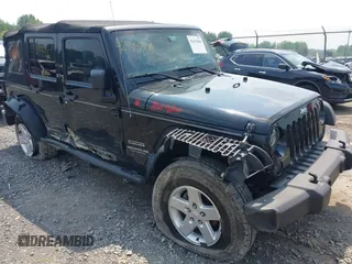 2015 Jeep Wrangler Unlimited Sport with VIN 1C4HJWDG5FL505467, listed as a IAAI auction lot 42474306 with 163,942 mi miles and . Bid and sale history available at DreamBid. Image 1.