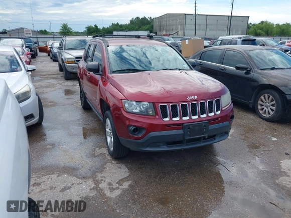 2017 Jeep Compass Sport SE with VIN 1C4NJDBBXHD104167, listed as a IAAI auction lot 42455982 with 171,872 mi miles and . Bid and sale history available at DreamBid. Image 1.