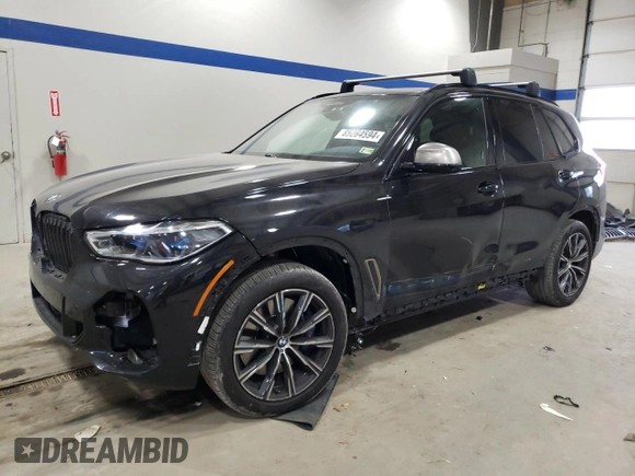 2022 BMW X5 M50i with VIN 5UXJU4C02N9K73275, listed as a Copart auction lot 85264594 with 40,804 mi miles and Salvage Title. Bid and sale history available at carsss.com. Image 1.