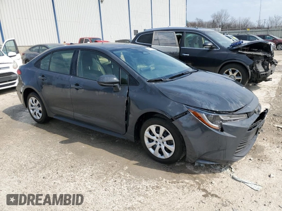 2023 Toyota Corolla LE z VIN JTDB4MEE3P3014377, wystawiony jako Copart lot #48761545 z przebiegiem 8 798 mil mil oraz Szkoda całkowita • Salvage title. Historia ofert i sprzedaży dostępna na DreamBid. Obrazek 4.