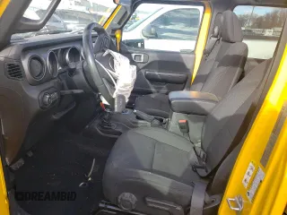 2019 Jeep Wrangler Unlimited Sport with VIN 1C4HJXDG1KW579578, listed as a Copart auction lot 88241065 with 69,083 mi miles and Salvage title. Bid and sale history available at DreamBid. Image 7.