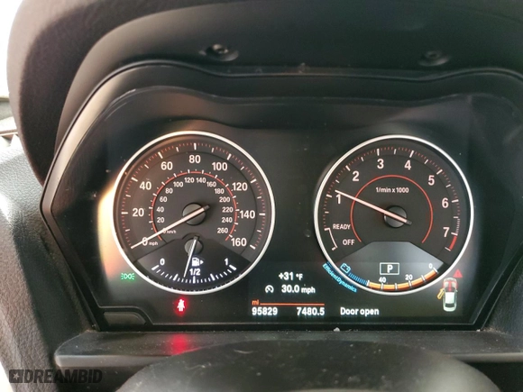 2016 BMW 2 Series 228i xDrive with VIN WBA1G9C59GV726574, listed as a Copart auction lot 44238955 with 95,829 mi miles and Salvage Title. Bid and sale history available at carsss.com. Image 9.