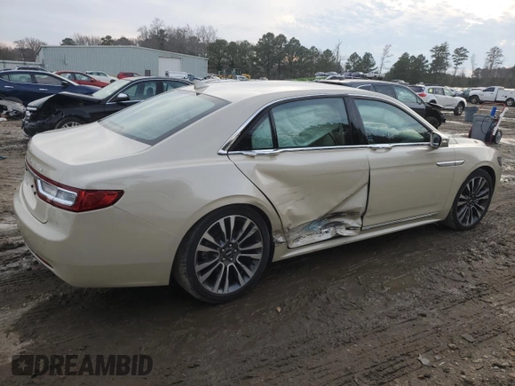 2018 Lincoln Continental Select with VIN 1LN6L9SK1J5615256, listed as a Copart auction lot 43584135 with 26,789 mi miles and Salvage Title. Bid and sale history available at carsss.com. Image 3.
