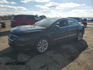 2012 Volkswagen CC Sport PZEV with VIN WVWNP7AN0CE522347, listed as a Copart auction lot 44736245 with 0 mi miles and Salvage Title. Bid and sale history available at carsss.com. Image 1.