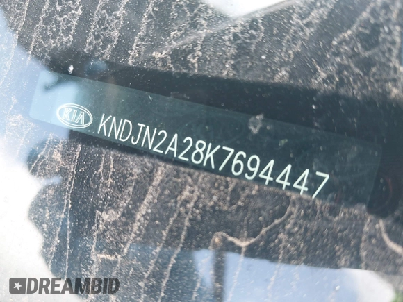 2019 Kia Soul with VIN KNDJN2A28K7694447, listed as a IAAI auction lot 42115406 with 84,065 mi miles and . Bid and sale history available at DreamBid. Image 9.