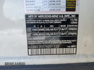 2007 Mercedes-Benz M 320 CDI with VIN 4JGBB22E57A201528, listed as a Copart auction lot 45132915 with Not Provided miles and Salvage Title. Bid and sale history available at carsss.com. Image 13.