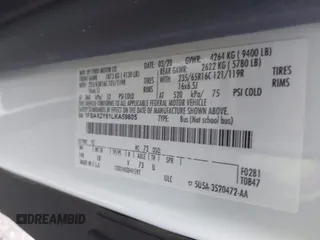 2020 Ford Transit Passenger XL with VIN 1FBAX2Y81LKA59805, listed as a IAAI auction lot 41710846 with 89,840 mi miles and . Bid and sale history available at DreamBid. Image 9.