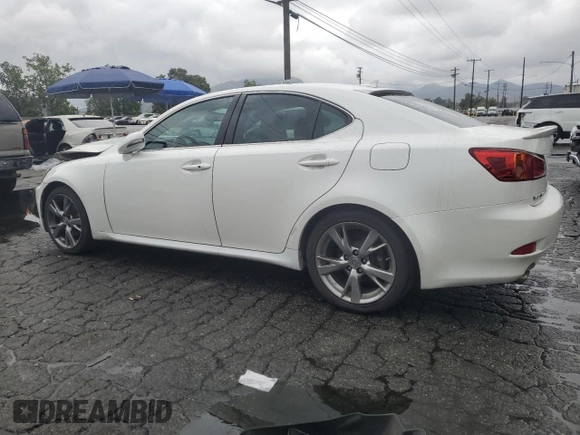 2010 Lexus IS 250 with VIN JTHBF5C26A5107557, listed as a Copart auction lot 54935835 with 133,132 mi miles and Salvage title. Bid and sale history available at DreamBid. Image 2.