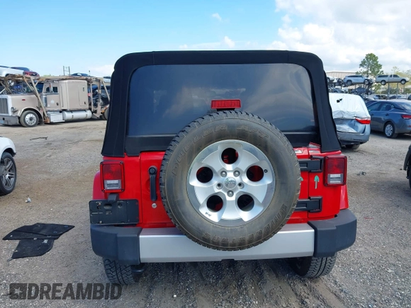 2014 Jeep Wrangler Sahara with VIN 1C4AJWBG0EL109773, listed as a IAAI auction lot 41678412 with 12,264 mi miles and . Bid and sale history available at DreamBid. Image 16.