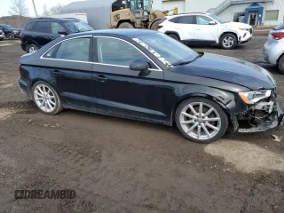 2016 Audi A3 2.0T Premium Plus with VIN WAUE8GFFXG1115550, listed as a Copart auction lot 49481015 with 0 mi miles and Salvage Title. Bid and sale history available at carsss.com. Image 4.