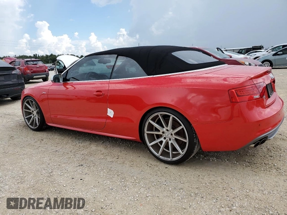 2014 Audi S5 Premium Plus z VIN WAUCGAFH5EN015371, wystawiony jako Copart lot #74150454 z przebiegiem Nie podano mil oraz Szkody całkowita. Historia ofert i sprzedaży dostępna na DreamBid. Obrazek 2.