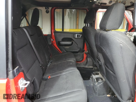2020 Jeep Wrangler Unlimited Sport S with VIN 1C4HJXDNXLW160354, listed as a Copart auction lot 50141615 with 62,812 mi miles and Salvage title. Bid and sale history available at DreamBid. Image 10.