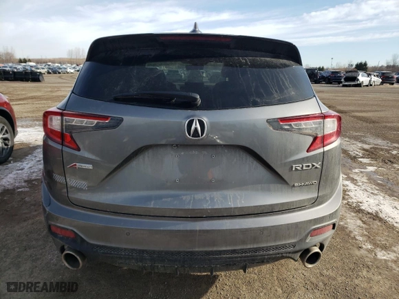 2024 Acura RDX w/A-Spec Package with VIN 5J8TC2H69RL806070, listed as a Copart auction lot 42016335 with 7,734 mi miles and Salvage Title. Bid and sale history available at carsss.com. Image 6.